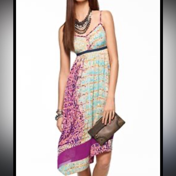 Vera Wang Dresses & Skirts - Simply Vera Vera Wang Womans Sz MFloral Boho Dress w/Pockets Spring Summer
